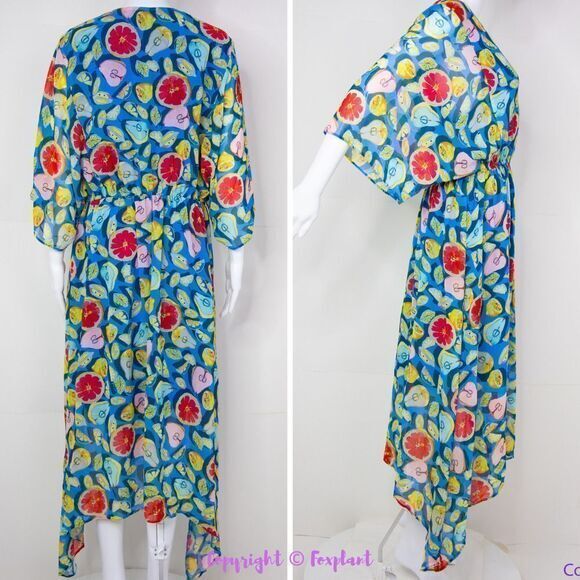 Anthropologie Hutch Summer Fruits Augusta Dress, size 1X - Picture 3 of 16